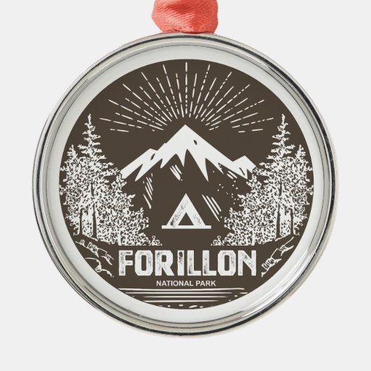 Forillon-Nationalpark Ornament Aus Metall (Vorne)