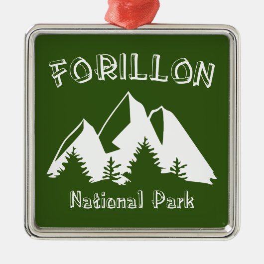 Forillon-Nationalpark Ornament Aus Metall (Vorne)