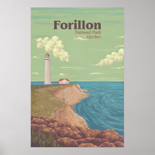 Forillon Nationalpark Québec Kanada Reiseplakat Poster