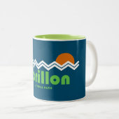 Forillon Nationalpark Retro Zweifarbige Tasse (VorderseiteRechts)
