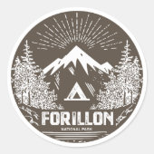 Forillon-Nationalpark Runder Aufkleber (Vorderseite)