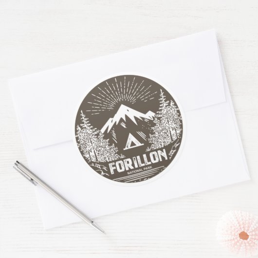 Forillon-Nationalpark Runder Aufkleber (Umschlag)