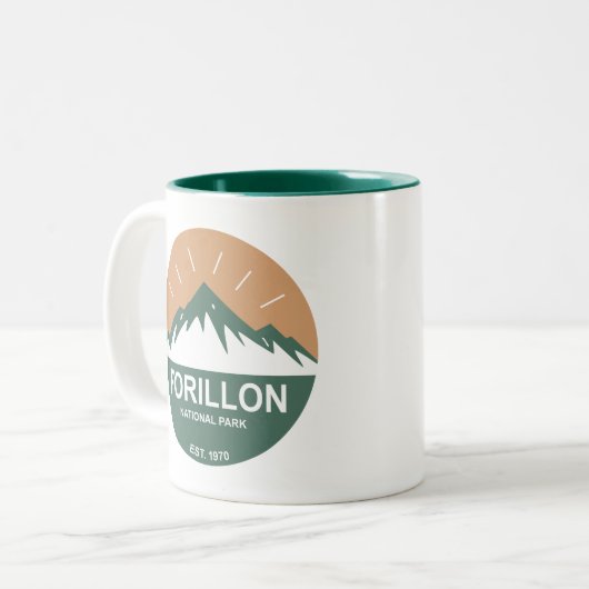 Forillon-Nationalpark Zweifarbige Tasse (Vorderseite Links)