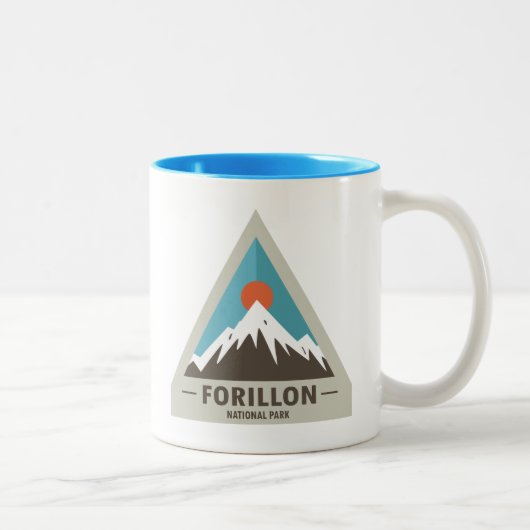 Forillon-Nationalpark Zweifarbige Tasse (Rechts)