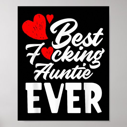 Foring Auntie Ever - Cool Grandaunt Aunt Gift Poster (Vorne)
