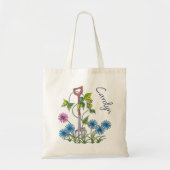 Fork and flowers, personalised your name tragetasche (Vorne)