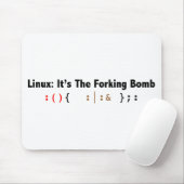fork_bomb_black.png mousepad (Mit Mouse)