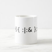 Fork Bomb Kaffeetasse (Mittel)