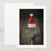 Fork Christmas Einladung (Vorne/Hinten)
