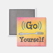 Fork dir selbst Magnet (Vorderseite/Rückseite)