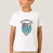 Fork Goodness Sake Funny Utensil Puff T-Shirt (Vorderseite)