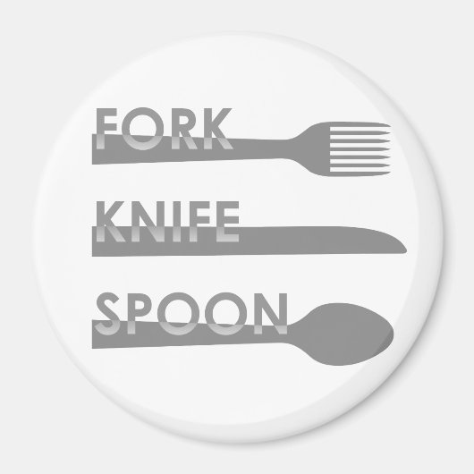 Fork Knife Spoon Magnet (Vorne)
