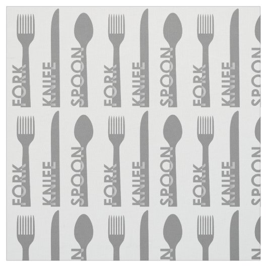 Fork Knife Spoon Stoff (Muster)