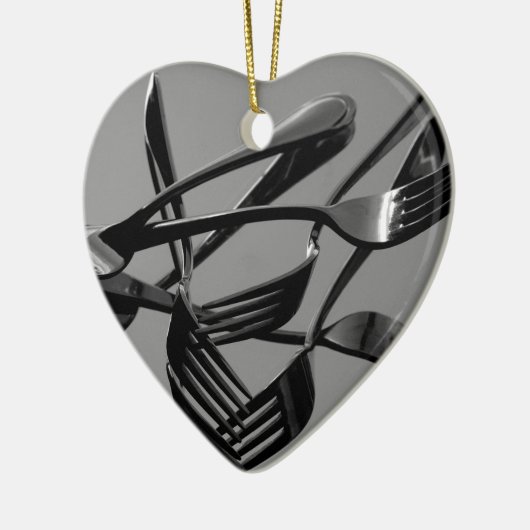 Fork Levitation Keramikornament (Links)