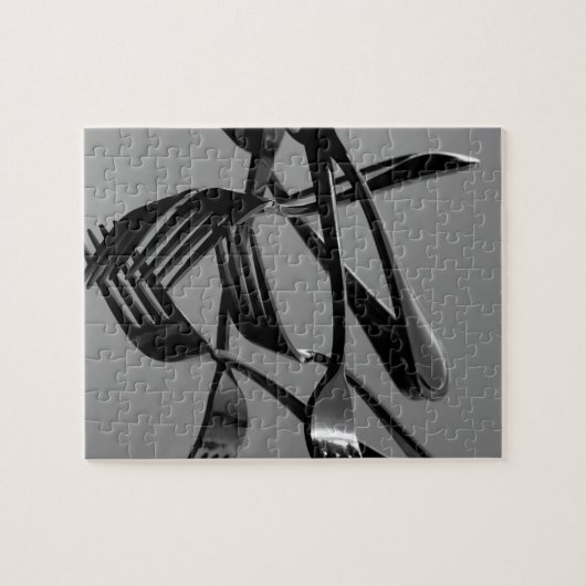 Fork Levitation Puzzle (Horizontal)