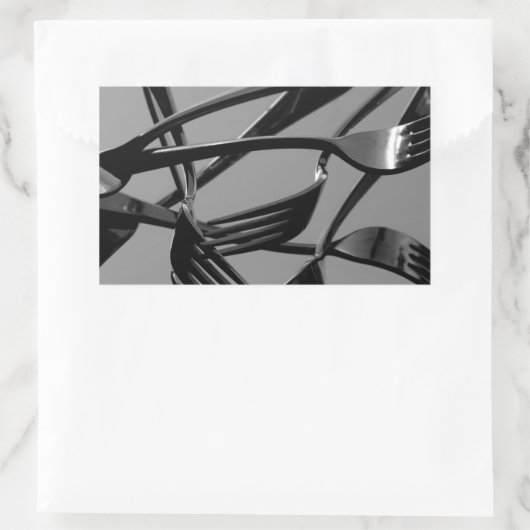 Fork Levitation Rechteckiger Aufkleber (Tasche)