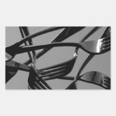 Fork Levitation Rechteckiger Aufkleber (Vorderseite)