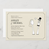 Fork Lieben Spoon Probe Abendessen Einladungen (Vorne/Hinten)