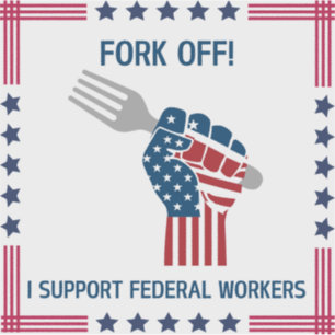 Fork Off Aufkleber