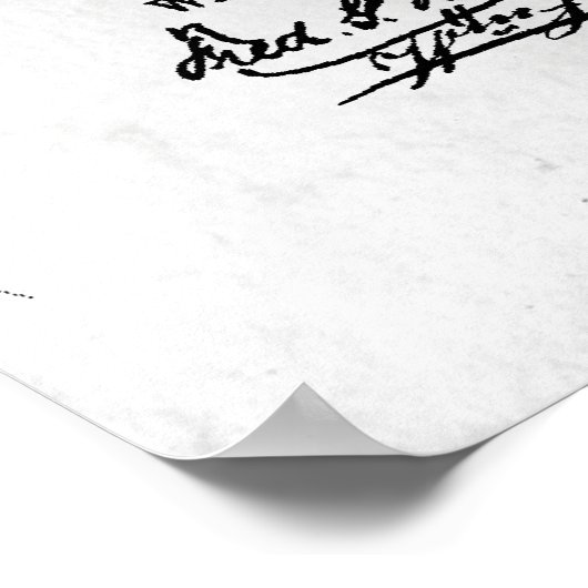 Fork Patent Print 1883 Poster (Ecke)