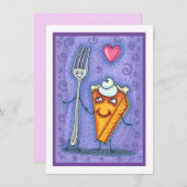 FORK & PUMPKIN PIE, FÜR EINEN ANDEREN GEFÜHRT, ROM MITTEILUNGSKARTE (Vorne/Hinten)