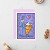 FORK & PUMPKIN PIE, FÜR EINEN ANDEREN GEFÜHRT, ROM MITTEILUNGSKARTE (Vorderseite/Rückseite Beispiel)