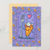 FORK & PUMPKIN PIE, FÜR EINEN ANDEREN GEFÜHRT, ROM MITTEILUNGSKARTE (Vorne/Hinten)