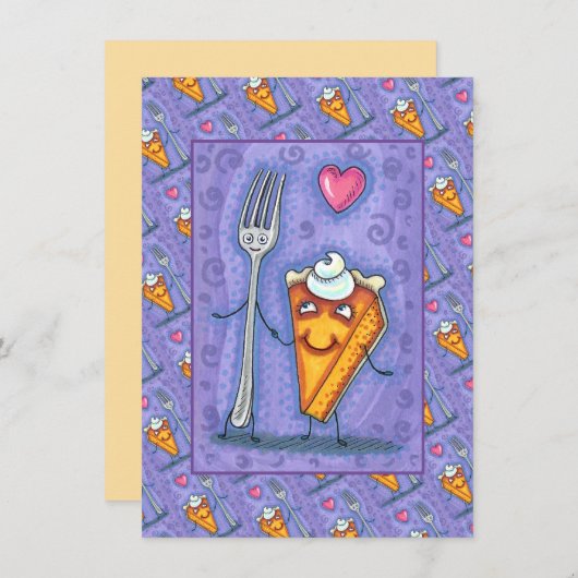 FORK & PUMPKIN PIE, FÜR EINEN ANDEREN GEFÜHRT, ROM MITTEILUNGSKARTE (Vorne/Hinten)