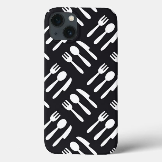 Fork spoon knife pattern Case-Mate iPhone hülle (Rückseite)
