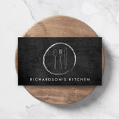 FORK SPOON KNIFE SKETCH LOGO für Catering, Koch... Visitenkarte