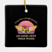 Forklift Angel Keramikornament (Vorderseite)