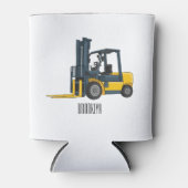 Forklift cartoon illustration dosenkühler (Vorderseite)