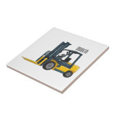 Forklift cartoon illustration fliese (Seite)