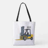 Forklift cartoon illustration tasche (Rückseite)