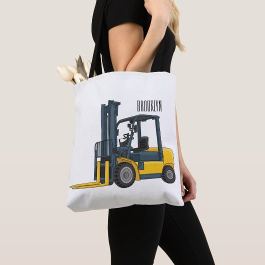Forklift cartoon illustration tasche (Von Nahem)