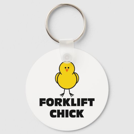 Forklift Chick Schlüsselanhänger (Vorderseite)