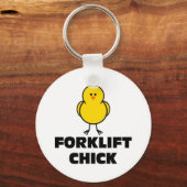 Forklift Chick Schlüsselanhänger (Vorderseite)