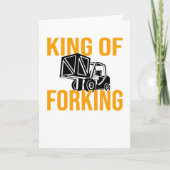 Forklift Driver Forklift Driver Forklift Saying Karte (Vorderseite)