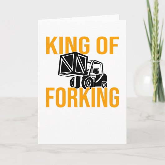 Forklift Driver Forklift Driver Forklift Saying Karte (Vorderseite)