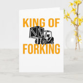 Forklift Driver Forklift Driver Forklift Saying Karte (Gelbe Blume)