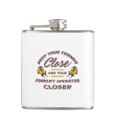 Forklift Friends Flachmann (Vorderseite)