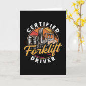 Forklift Operator Certified Forklift Driver Truck Karte (Gelbe Blume)