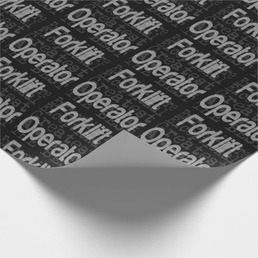 Forklift Operator Extraordinator Geschenkpapier (Ecke)