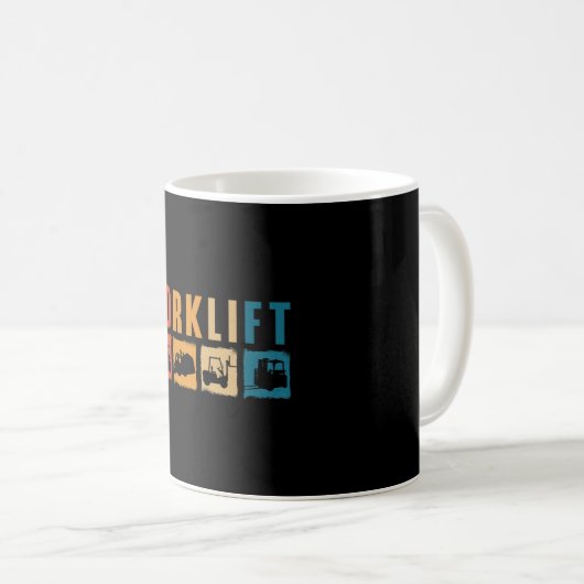 Forklift Operator Forklift Quote Driver Worker Kaffeetasse (VorderseiteRechts)