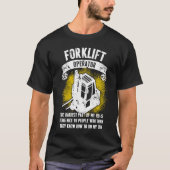 Forklift Operator Hardest Driver T-Shirt (Vorderseite)