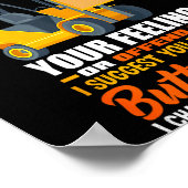 Forklift Operator My Sense Of Humor Funny Forklift Poster (Ecke)