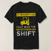 Forklift Operator Stacker Logistik Geschenk T-Shirt (Design vorne)
