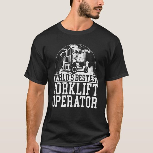 Forklift Operator Truck Worker T-Shirt (Vorderseite)
