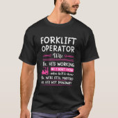 Forklift Operator'S Warehouse Worker T-Shirt (Vorderseite)