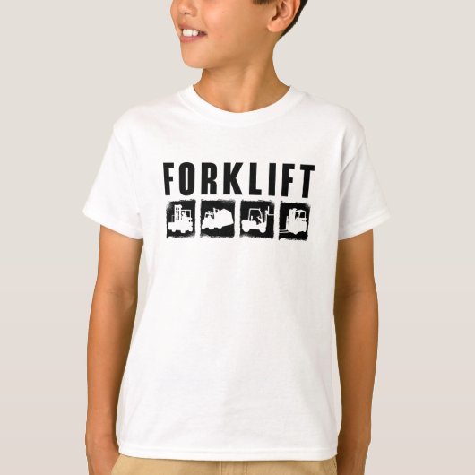 Forklift Quote Forklift Operator Driver Worker T-Shirt (Vorderseite)